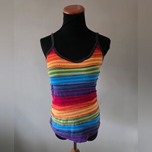Vintage Y2K Festival Boho Summer Vacation Pride Week Rainbow Tank Top